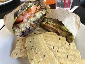 Zest Veggie Burger  at Zest Kitchen in Rocklin