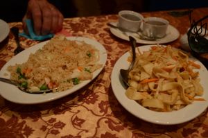 Rice with vegetables and more noodles at Jomolungma in Minsk
