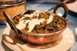 spinach masala at Jomolungma in Minsk