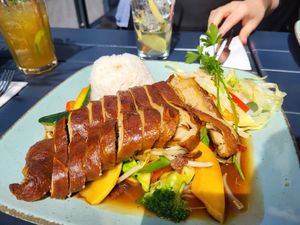 Tasty vegan duck 😋 at Wok and Roll in Bochum