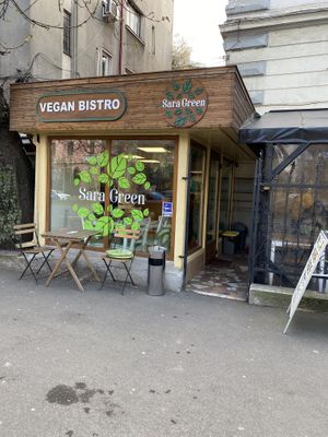 Cool vibes  at Sara Green - Vegan Bistro in Bucharest