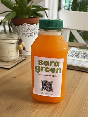 Lemonade with goji, 15 lei  at Sara Green - Vegan Bistro in Bucharest