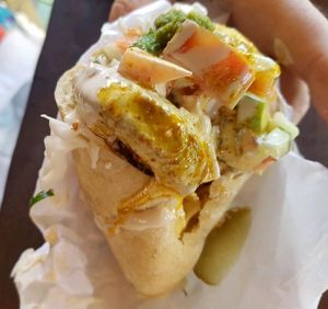 falafels in pita bread  at Falafellicious in Smithfield