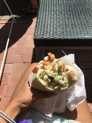 Yum yum yum  at Falafellicious in Smithfield