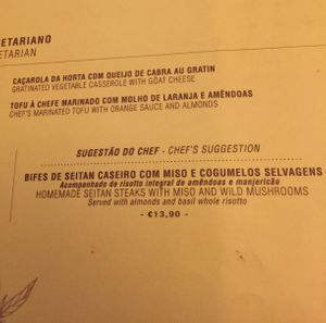 Vegan options 🌱💚 at Lusitania in Alvor