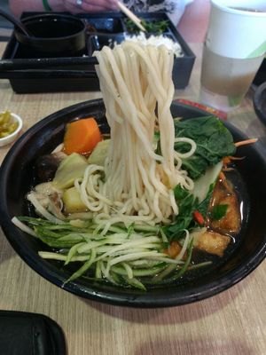 Noodle dish after at Greendot - Vivocity in Central Singapore
