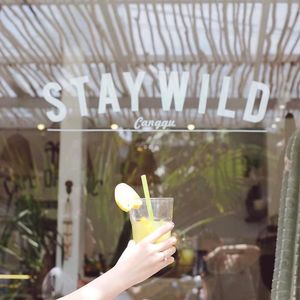 Original Gangster - our freshly squeezed pure OJ.  at Cafe Organic in Canggu