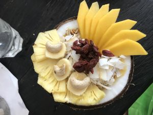 Copacabana smoothie bowl at Cafe Organic in Canggu