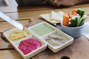 Hummus at Cafe Organic in Canggu