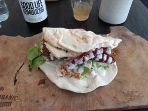 Falafel pocket at Cafe Organic in Canggu