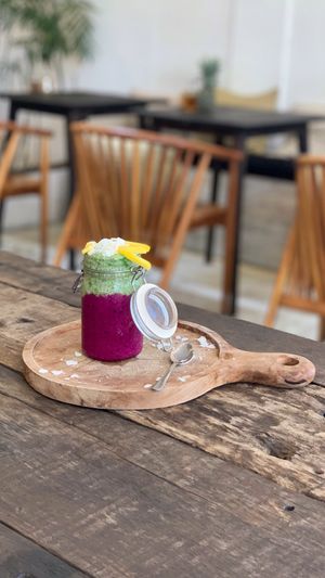 Unicorn Craze chia pudding at Cafe Organic in Canggu