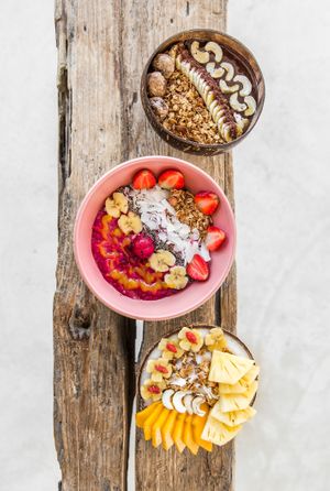 Smoothie Bowls at Cafe Organic in Canggu