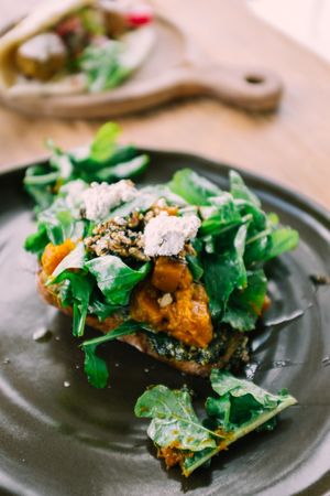 pesto pumpkin toast at Cafe Organic in Canggu