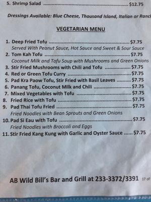 Easily veganizable if not vegan already    at Wild Bill's Bar & Grill in Saipan