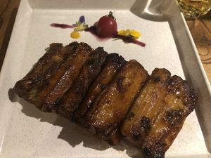 Fabulous yam dish, beautifully presented at Baihe - Lily Vegetarian - Dongcheng in Beijing