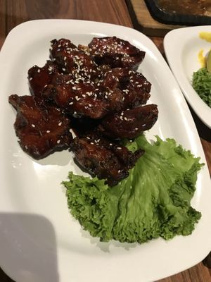 Marmite chicken I think, tastes really great!  at Time's Vege 时'素 in West Singapore