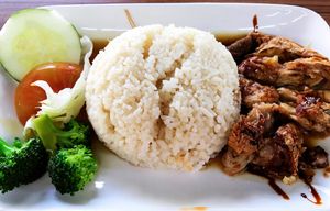 Chicken Rice  at Time's Vege 时'素 in West Singapore