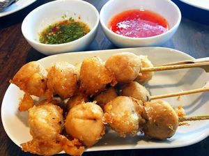 Tempura Vegan Balls at House of Joy in Bangkok