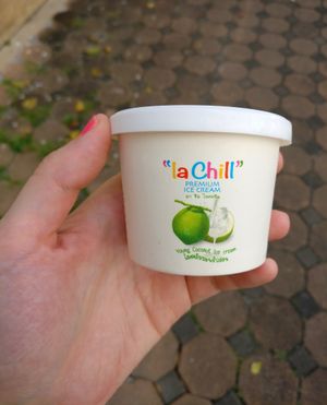 coconut ice cream at House of Joy in Bangkok