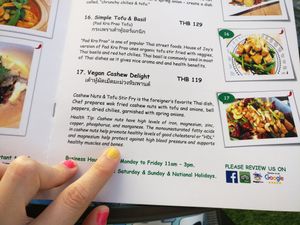 cashew delight at House of Joy in Bangkok