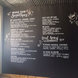 menu 1 at RAW Juice Boutique in Roswell