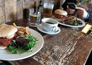 Burgers at Harmonium in Edinburgh
