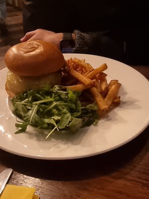 Truffle Shuffle Cheese and Bacon Burger at Harmonium in Edinburgh