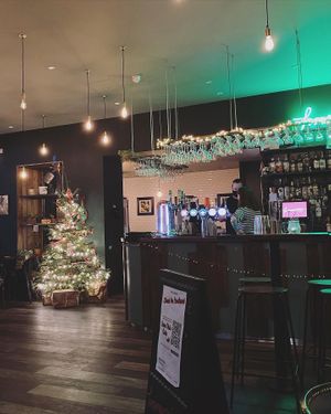 The bar is chilled and was suitable festive at Harmonium in Edinburgh