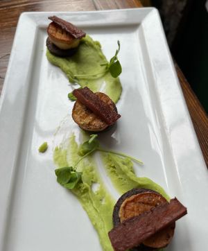 Oyster Mushroom “Scallops"  at Harmonium in Edinburgh