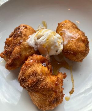 Cinnamon Banana Fritters  at Harmonium in Edinburgh
