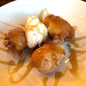 Banana fritters  at Harmonium in Edinburgh
