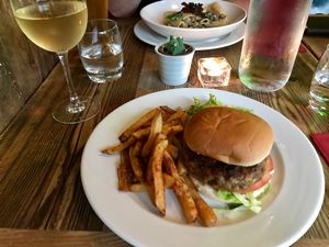 Vege burger. at Harmonium in Edinburgh