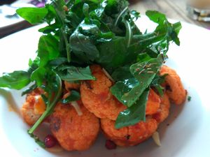 Harissa baked cauliflower at Harmonium in Edinburgh