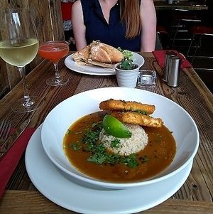 Vietnamese tofu bánh mì and Japanese tofu katsu curry at Harmonium in Edinburgh