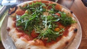 Pizza margherita at Harmonium in Edinburgh