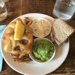 To-fish and chips! at Harmonium in Edinburgh