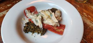 Lava bread with bacon at Harmonium in Edinburgh