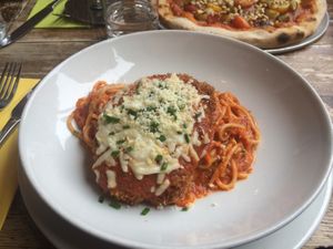 Chicken parmigiana, 11.75 £ at Harmonium in Edinburgh