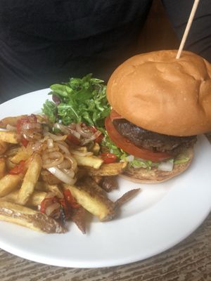 Seitan burger at Harmonium in Edinburgh