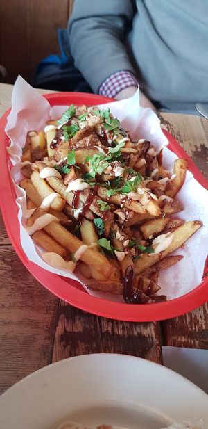 Loaded fries! at Harmonium in Edinburgh