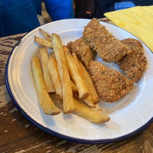 Kids chicken and chips at Harmonium in Edinburgh