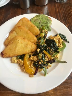 Tofu scramble  at Harmonium in Edinburgh