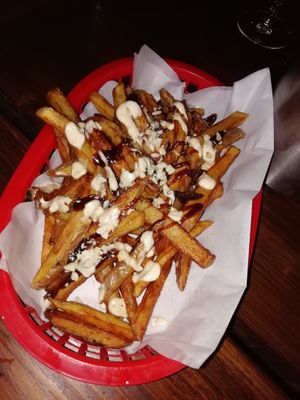 Loaded fries at Harmonium in Edinburgh