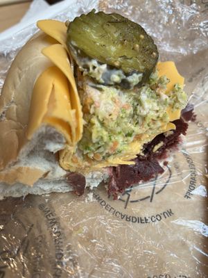 Rueben hoagie  at New York Deli in Cardiff