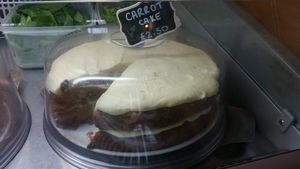 Carrot cake at New York Deli in Cardiff