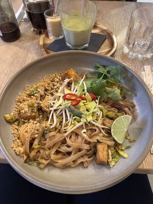 Vegan Pad Thai  at Happy Bean in Prague