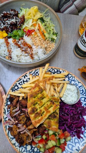 Gyros at Happy Bean in Prague