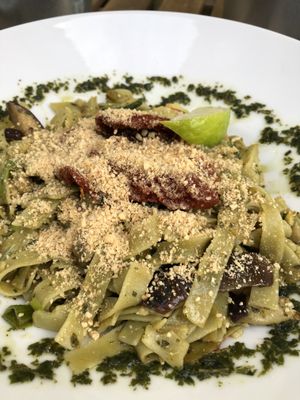 Vegan pesto at Happy Bean in Prague