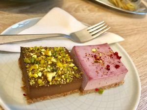Yummy Vegan Dessert  at Happy Bean in Prague