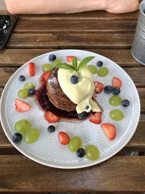 Buckwheat Pancakes  at Happy Bean in Prague
